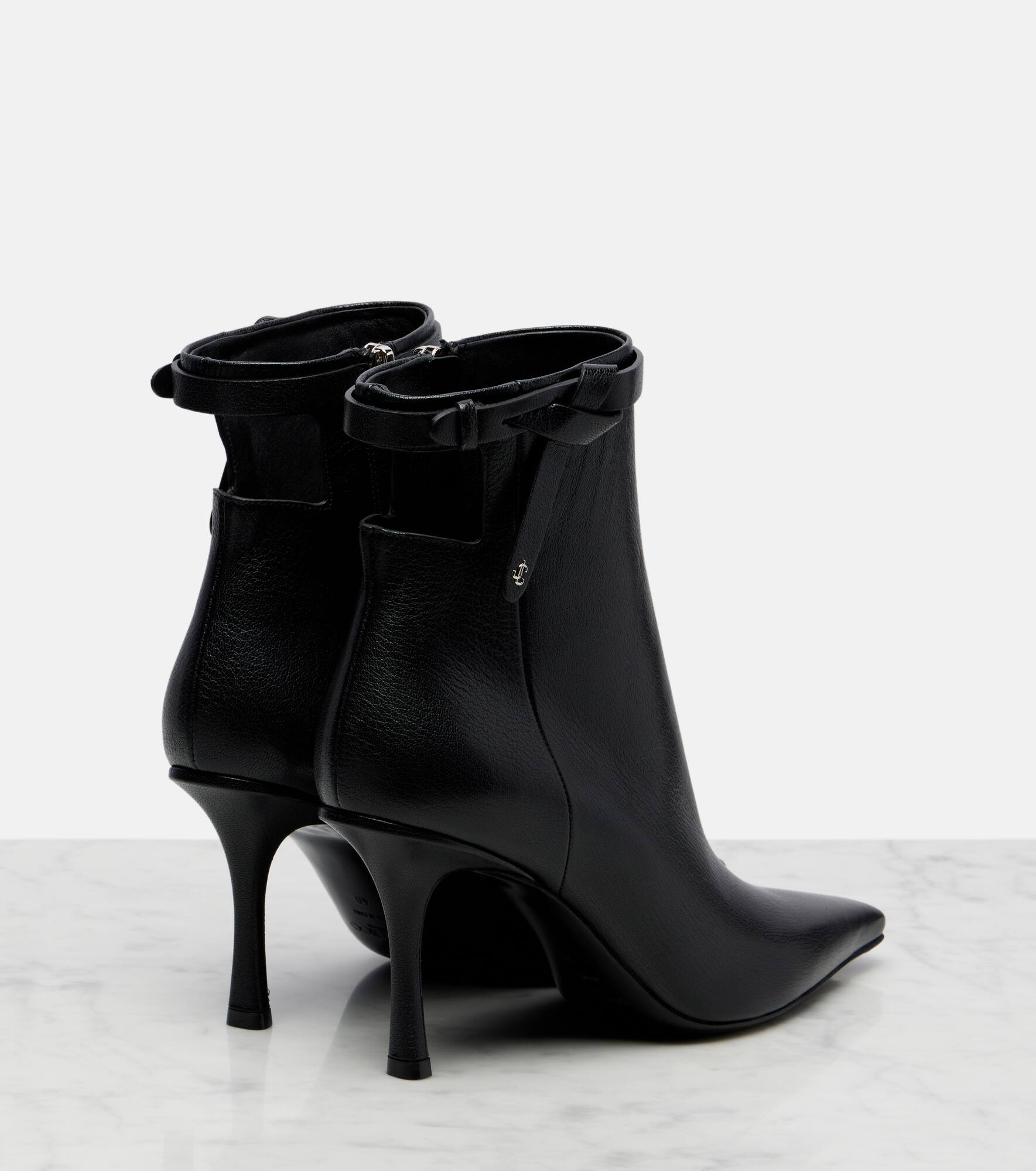 Camie 85 cutout leather ankle boots - 2