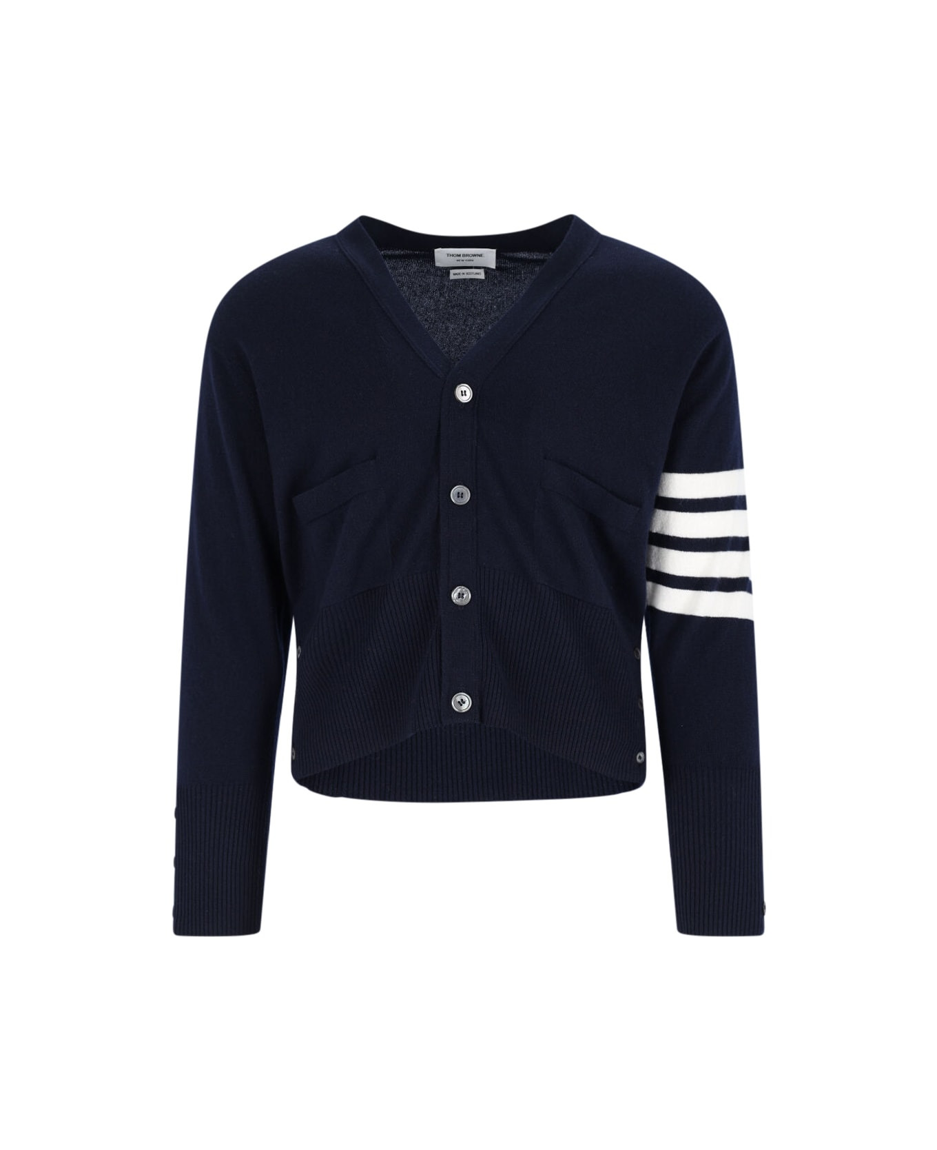 '4-bar' Crop Cardigan - 1