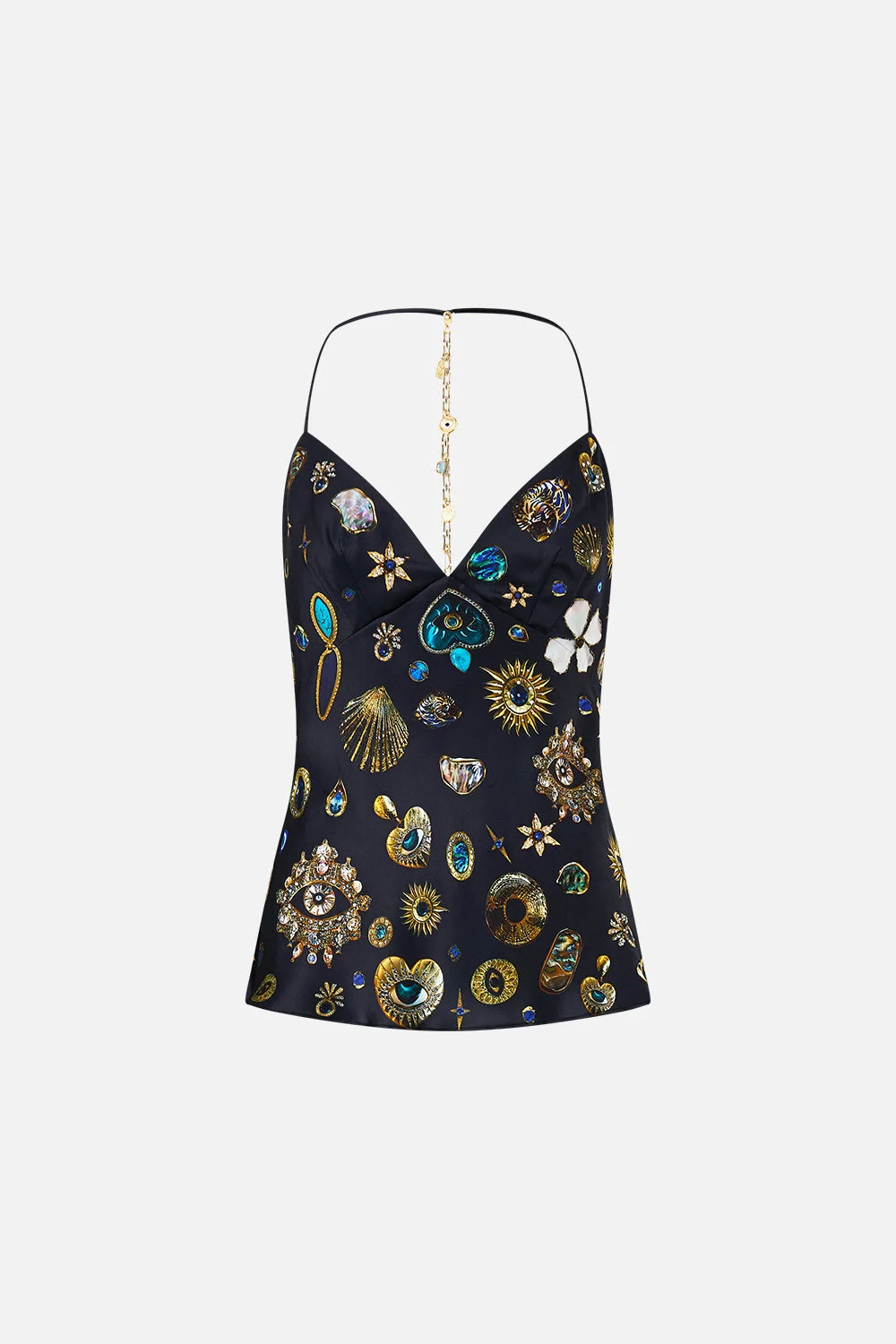 CHAIN DETAIL BIAS CAMI - 1