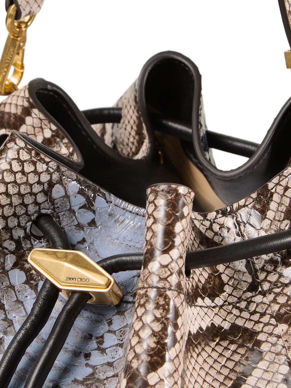 Bon Bon snakeskin drawstring shoulder bag - 4