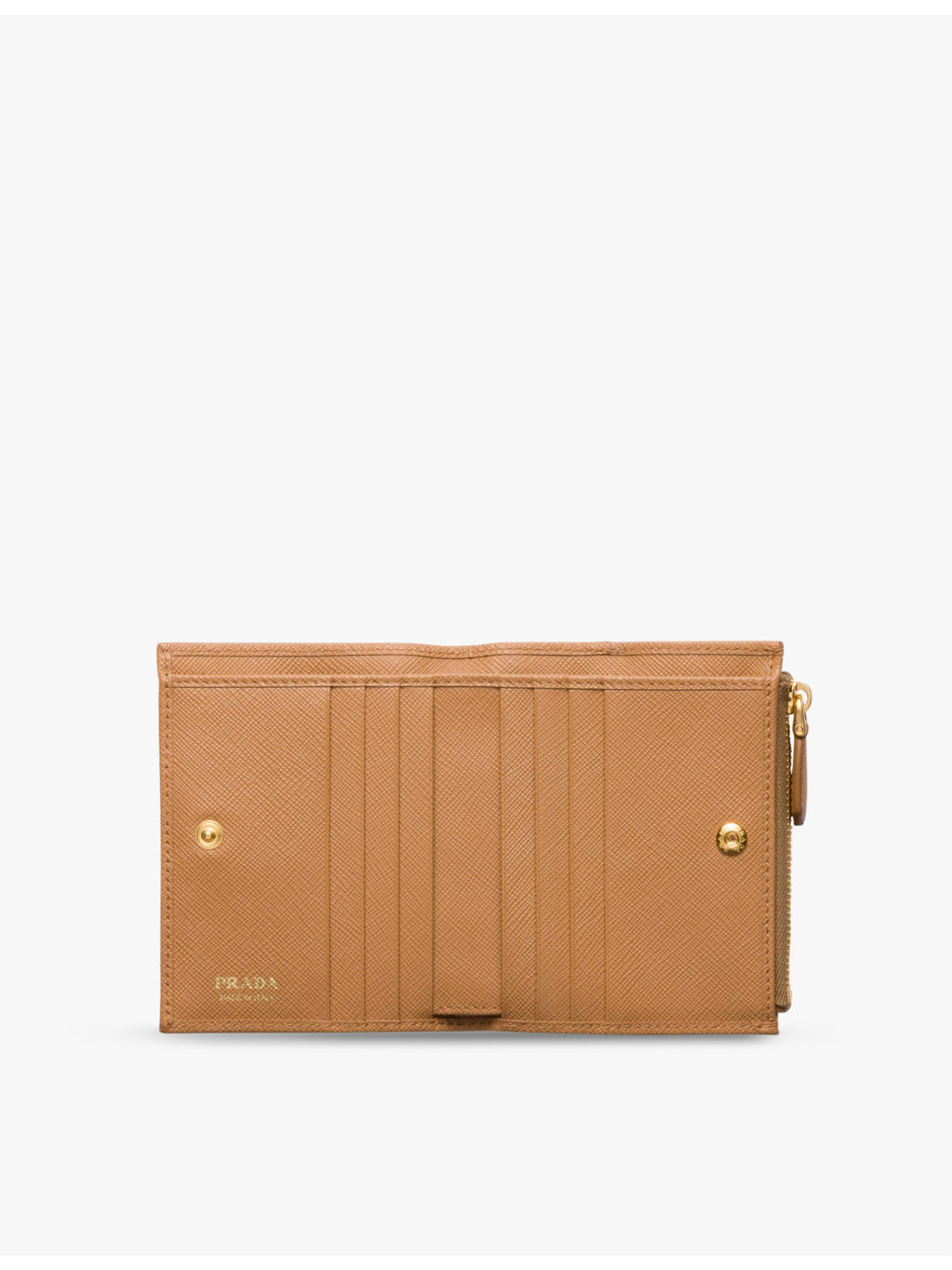 Brand-plaque small saffiano leather wallet - 4