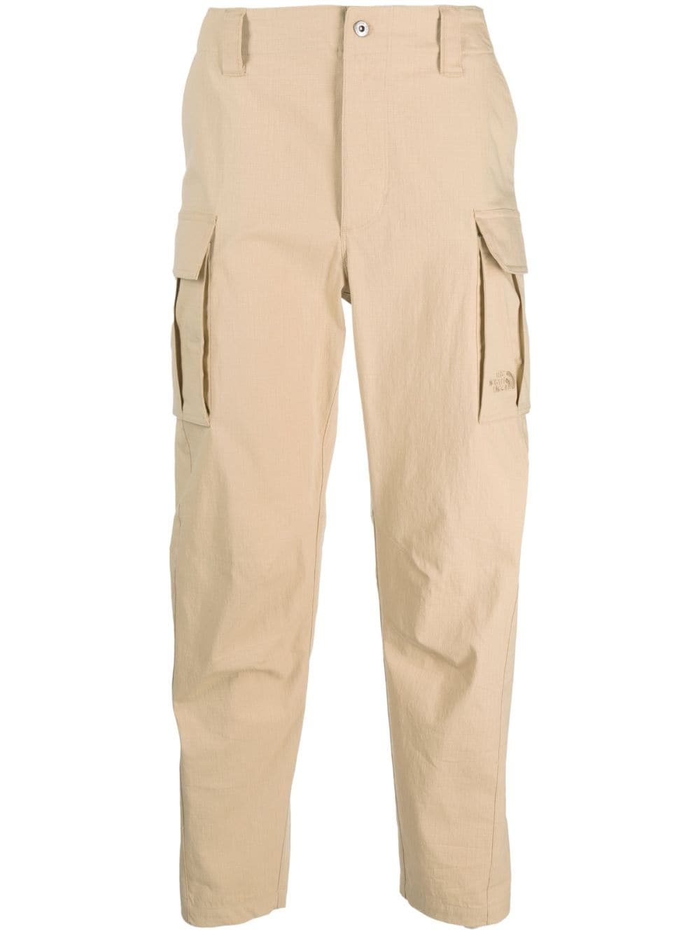 embroidered-logo cargo trousers - 1