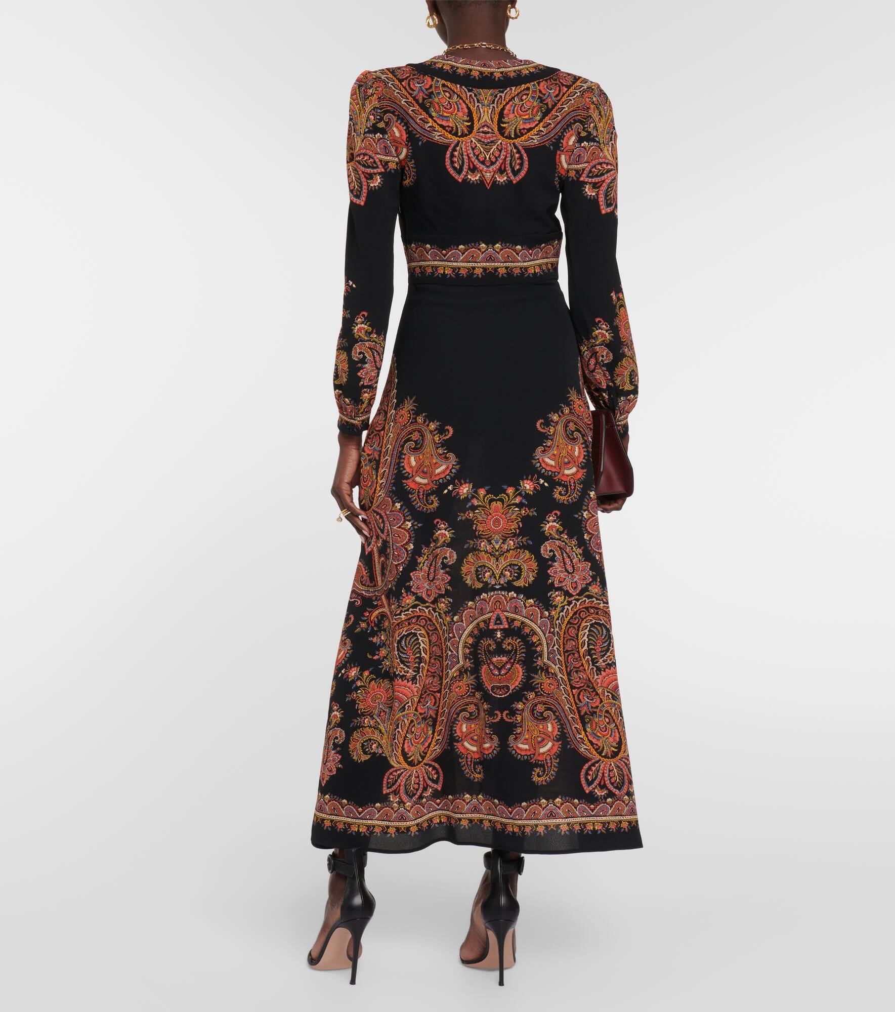 Paisley midi dress - 3