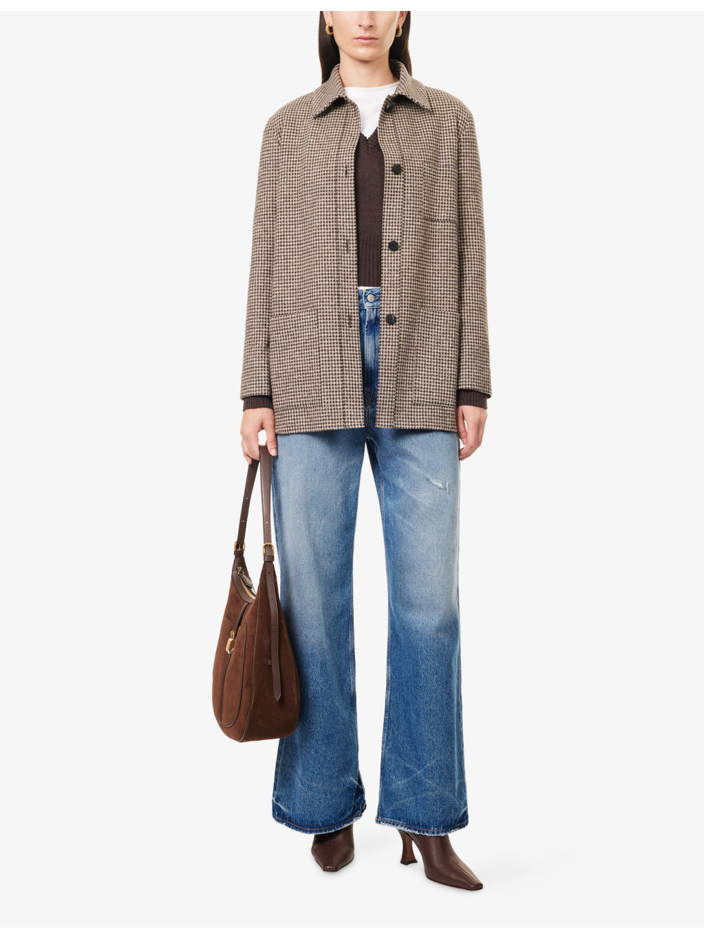 Chore Patterned Brushed Wool-Blend Jacket - 2