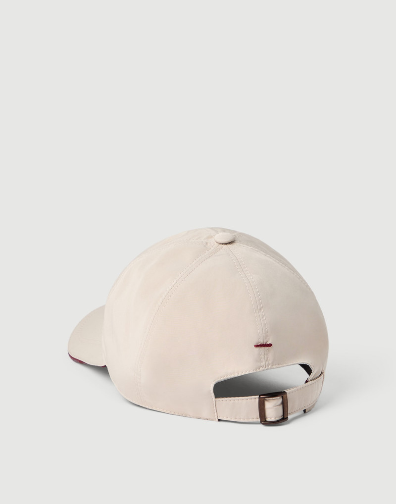 Brunello Cucinelli Water-resistant microfiber baseball cap with embroidered logo outlook