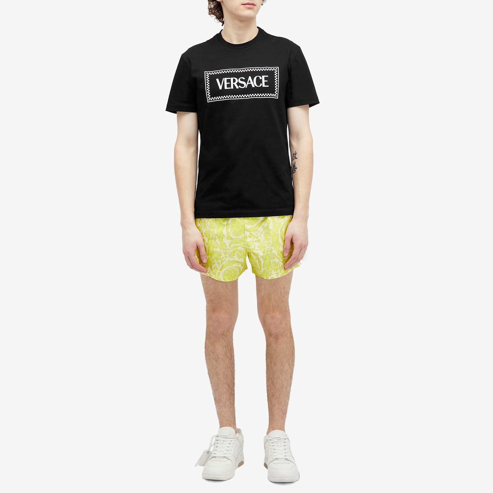 Versace Tiles Embroidered Tee - 4