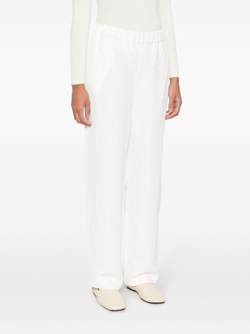 elasticated-waist tapered trousers 3