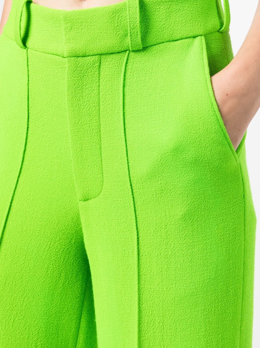 wide-leg turn-up trousers - 5