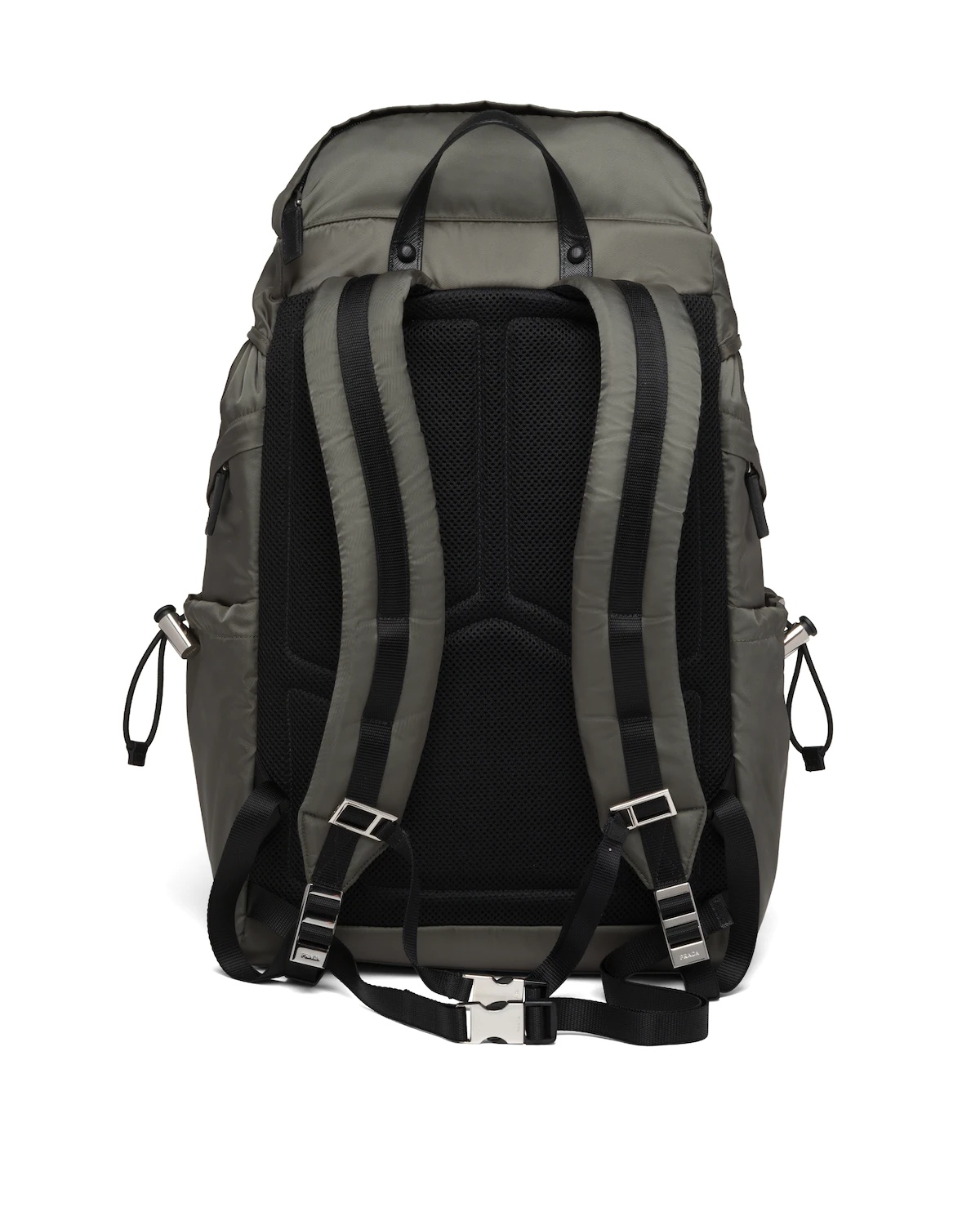 Re-Nylon and Saffiano leather backpack - 4