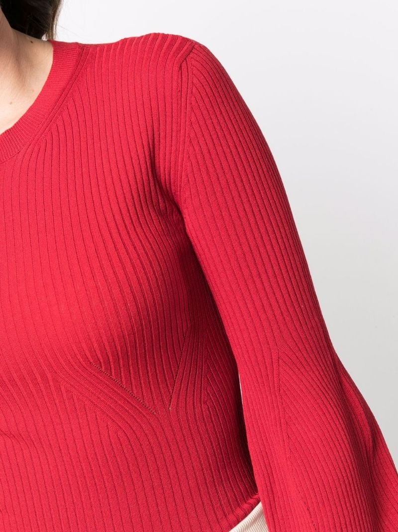 Juliet sleeves crew neck jumper - 7