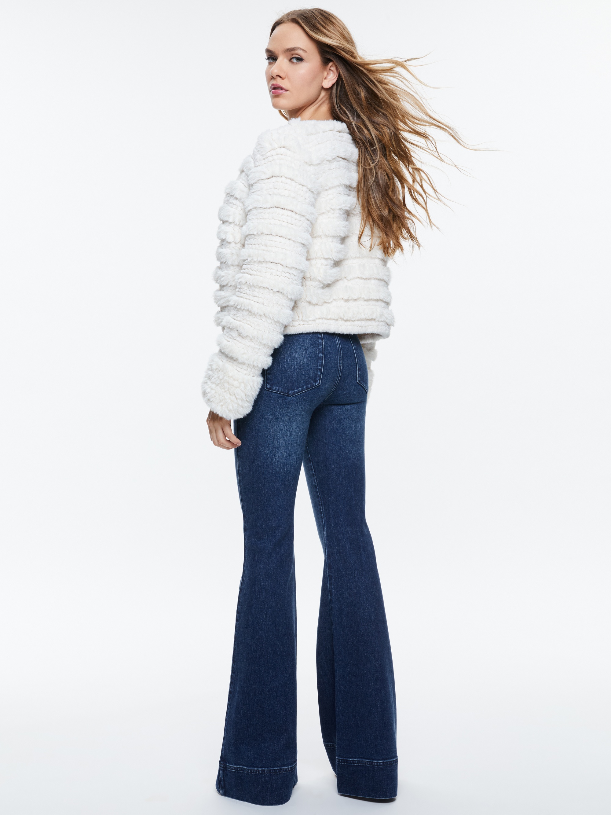 FAWN FAUX FUR TEXTURED JACKET - 4