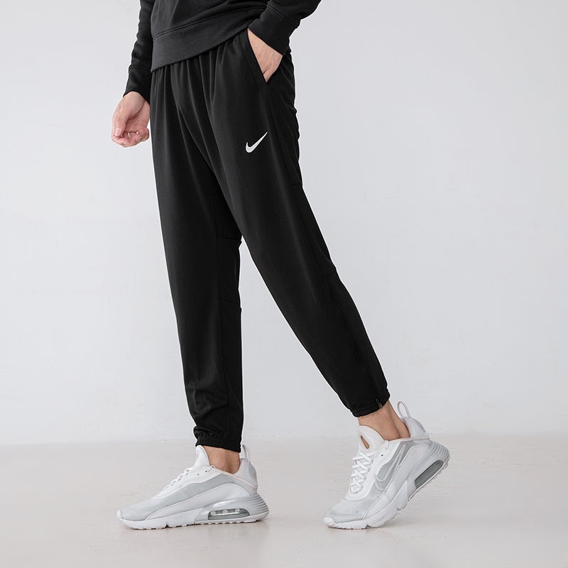 Men's Nike Sports Fitness Training Running Knit Long Pants/Trousers Autumn Black DD5004-010 - 5