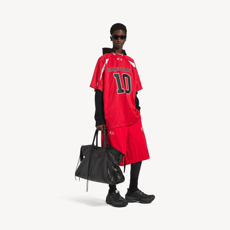 BALENCIAGA Men's Balenciaga | Nba Collaboration Oversized T-shirt in Red outlook