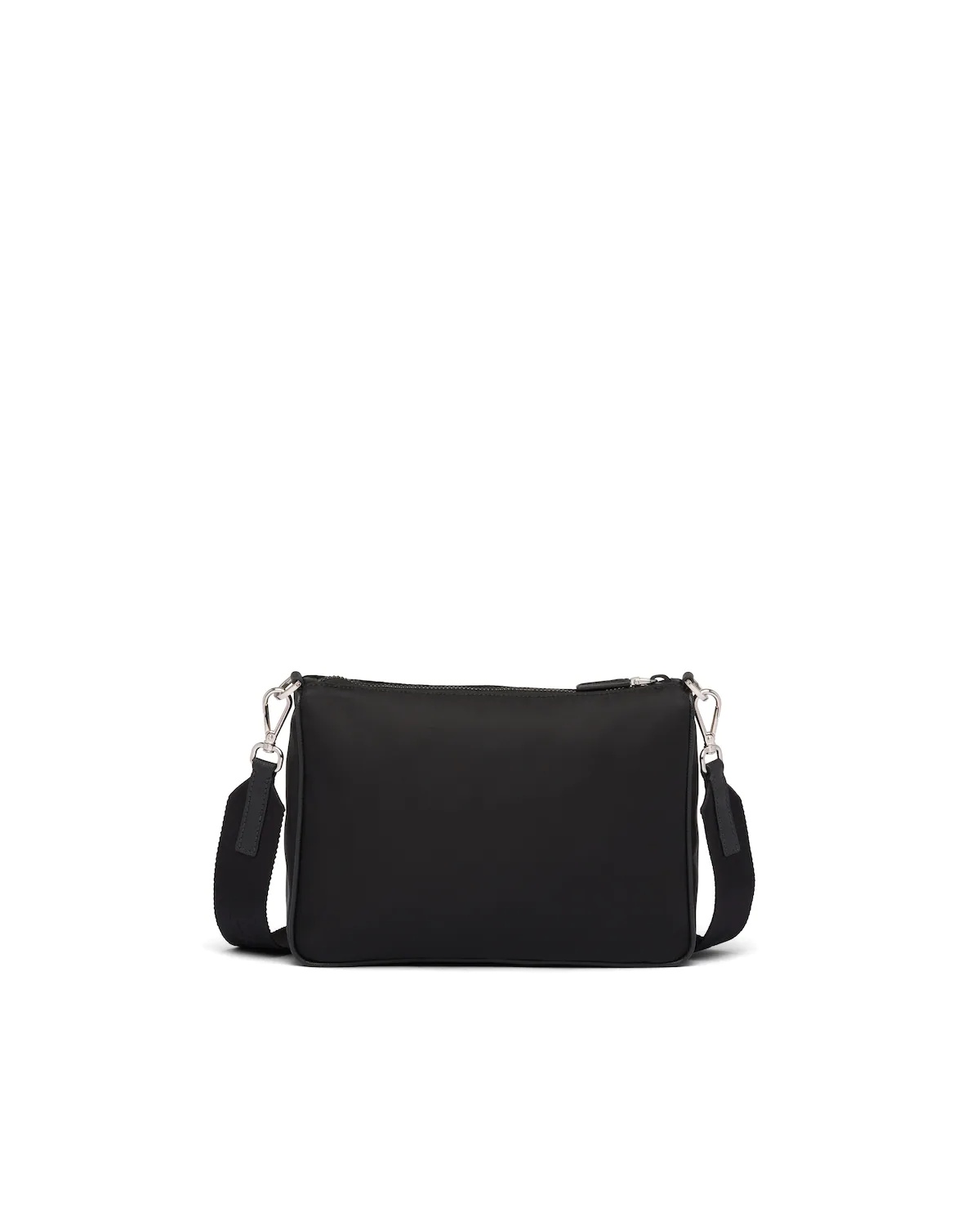 Nylon and Saffiano Leather Bag with Strap - 4