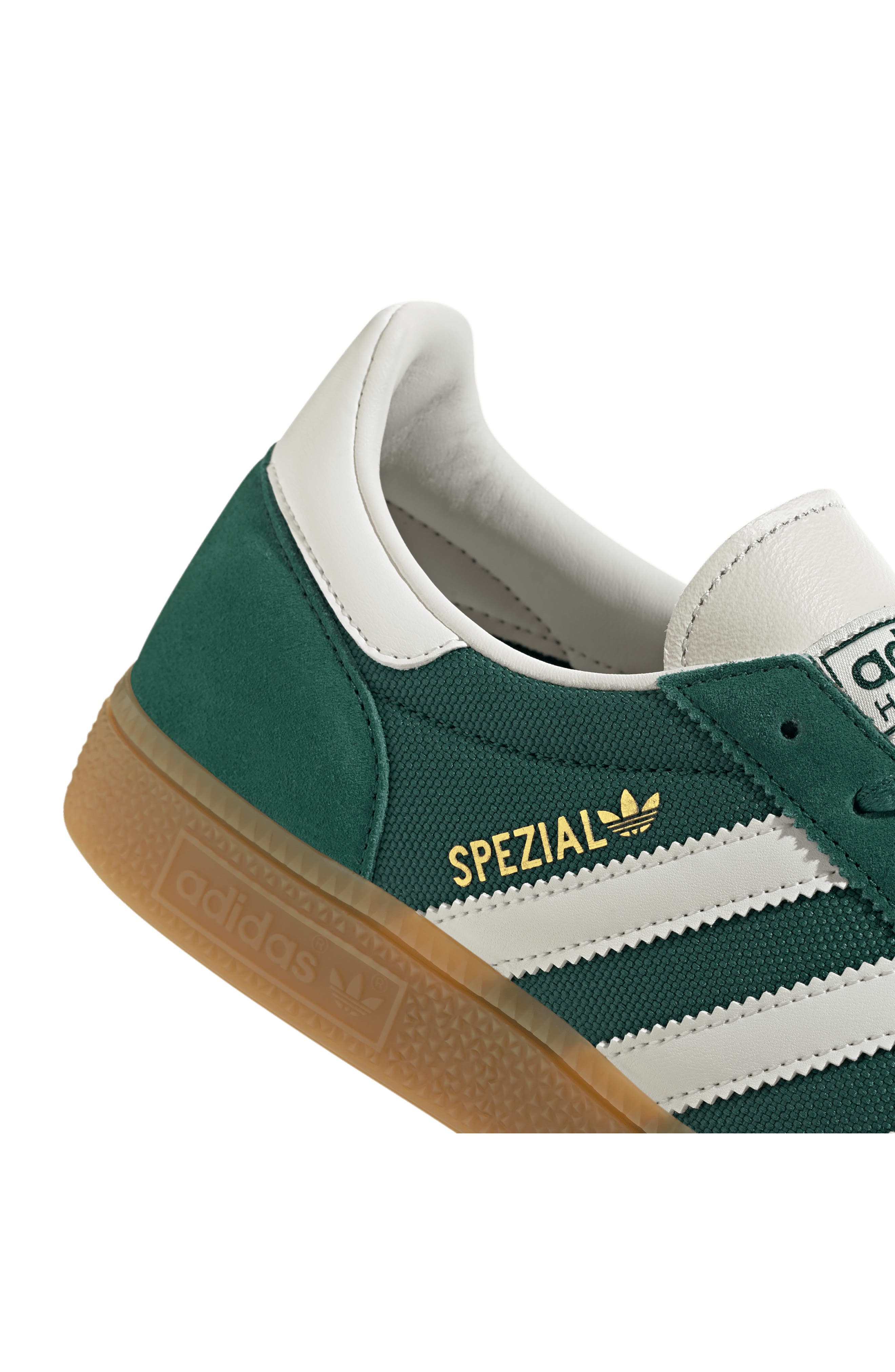 adidas Gender Inclusive Handball Spezial Sneaker in Green/Cloud White/White at Nordstrom - 8