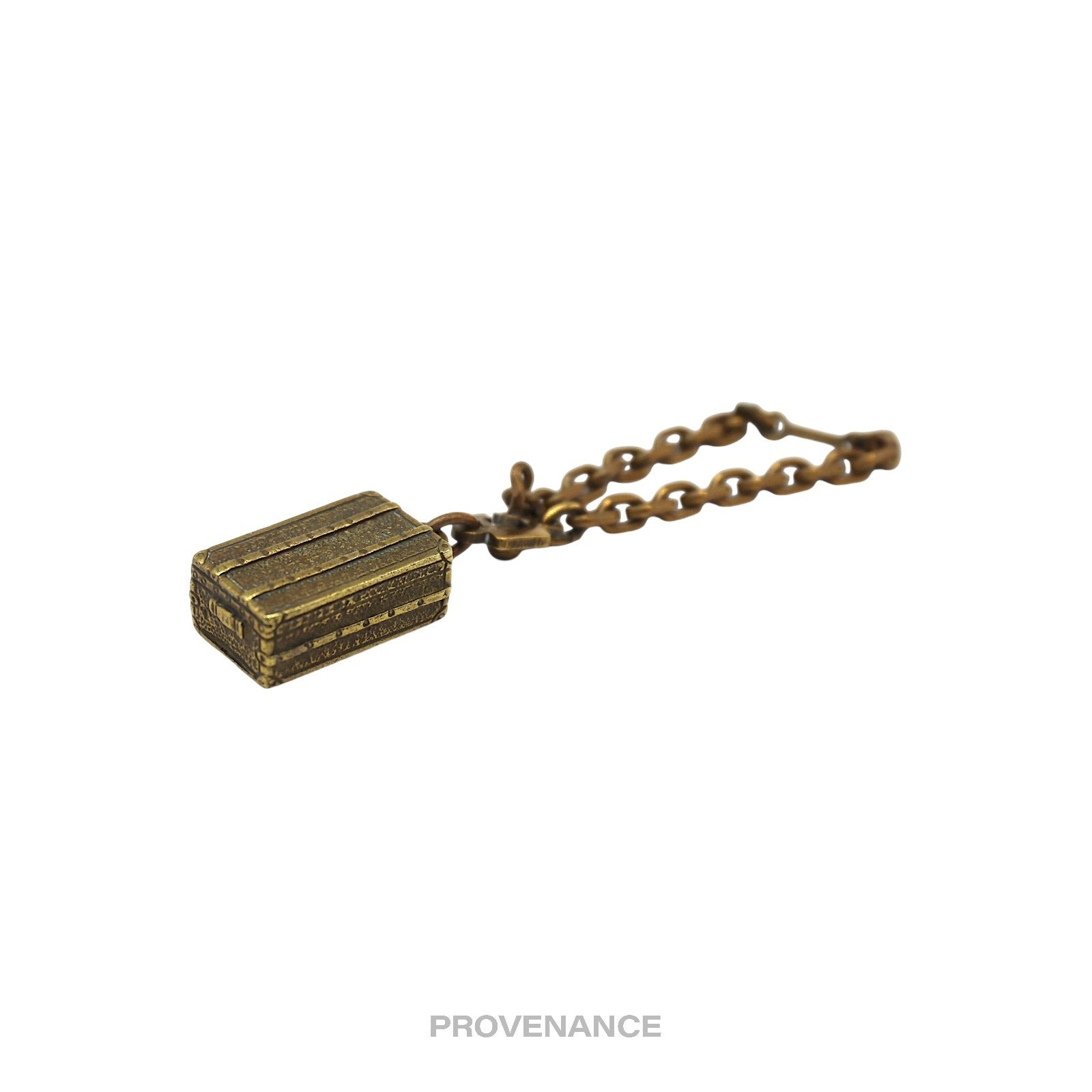 Louis Vuitton Trunk Keychain Charm - Solid Aged Brass - 5