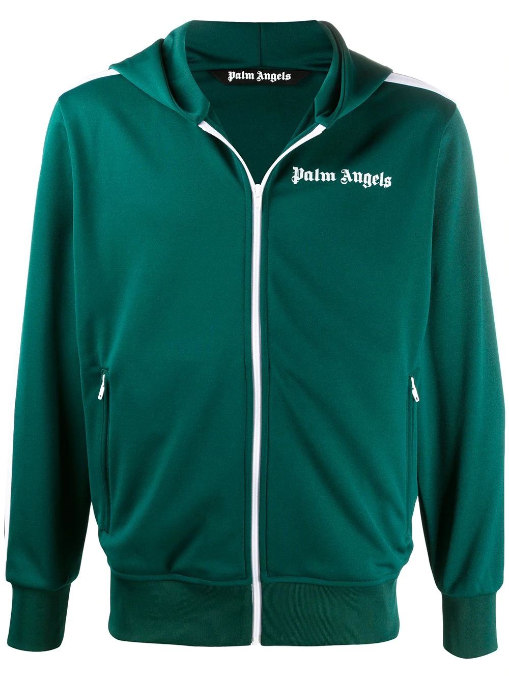 logo-print zip-up hoodie - 1