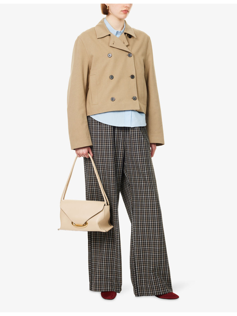 SAMSØE SAMSØE Sakit Cropped Cotton Trench Jacket outlook