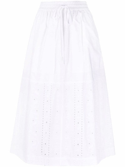 See by Chloé drawstring broderie anglaise skirt outlook