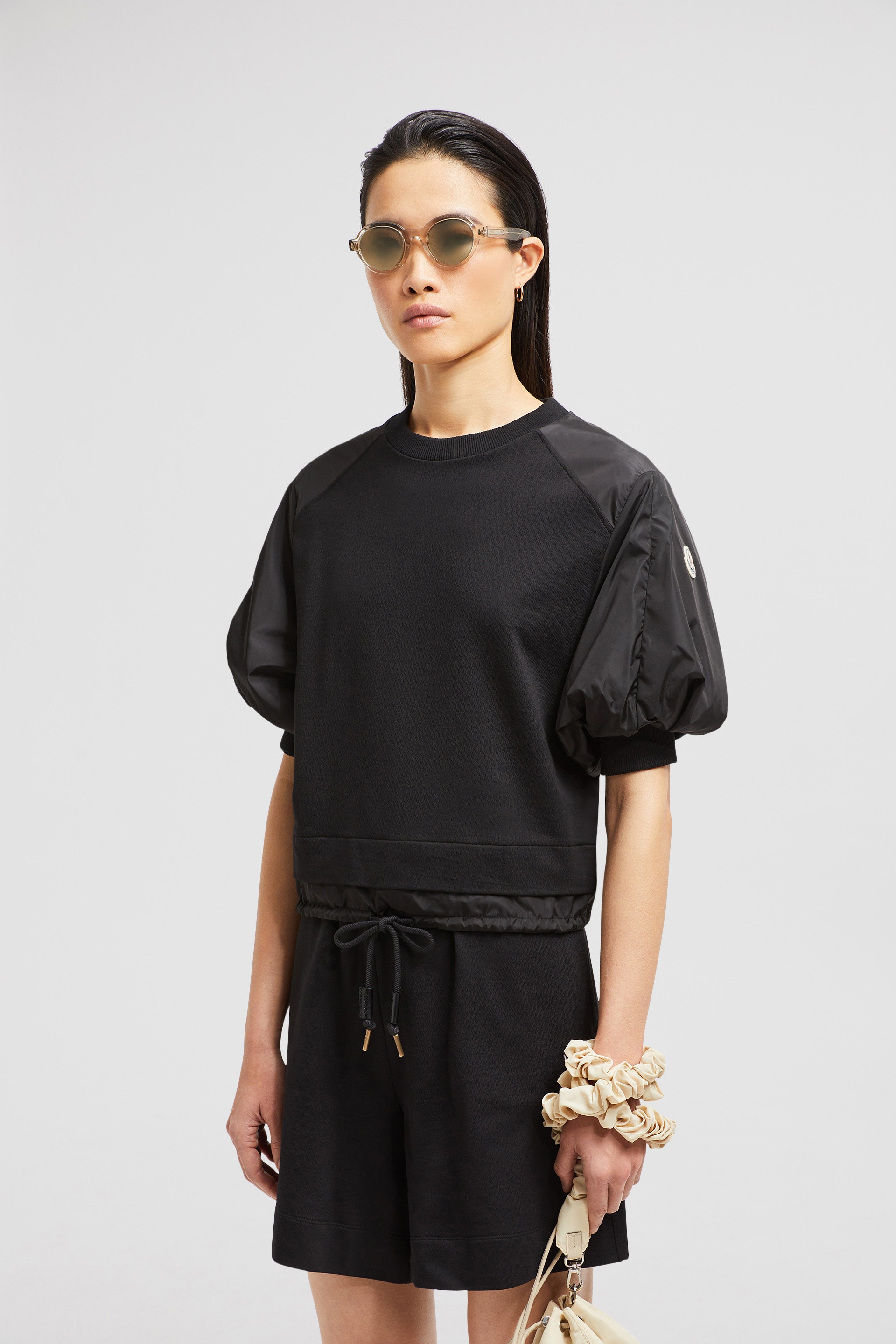 Puff Sleeve Cotton T-Shirt - 2