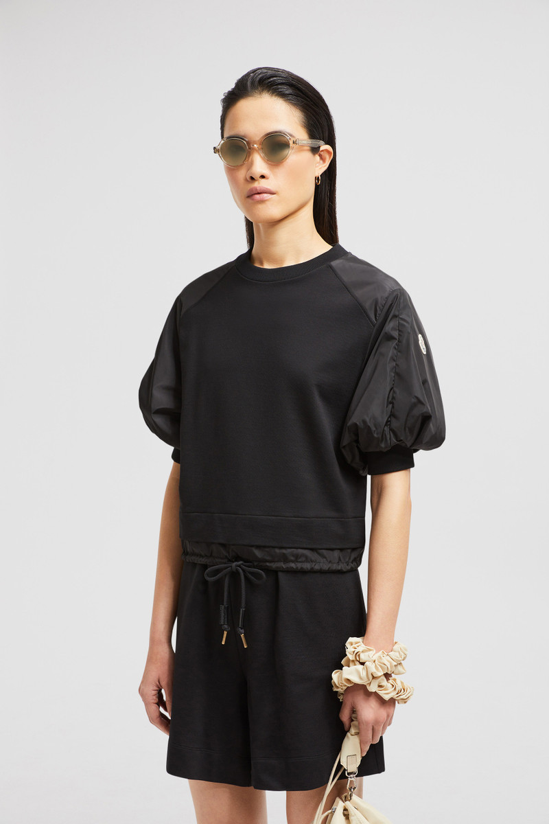 Moncler Puff Sleeve Cotton T-Shirt outlook