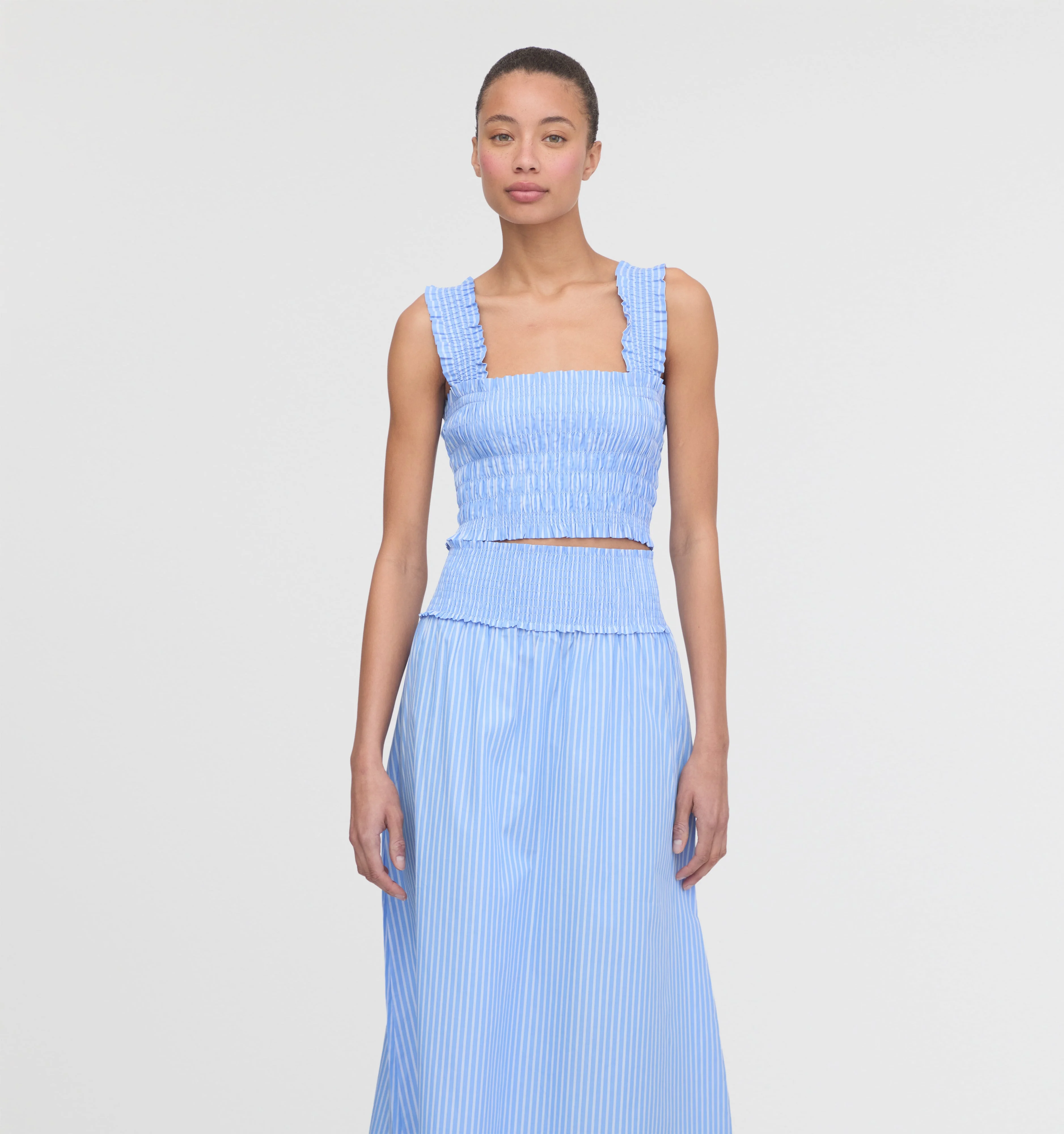 The Azalea Nap Top - Blue Stripe - 1