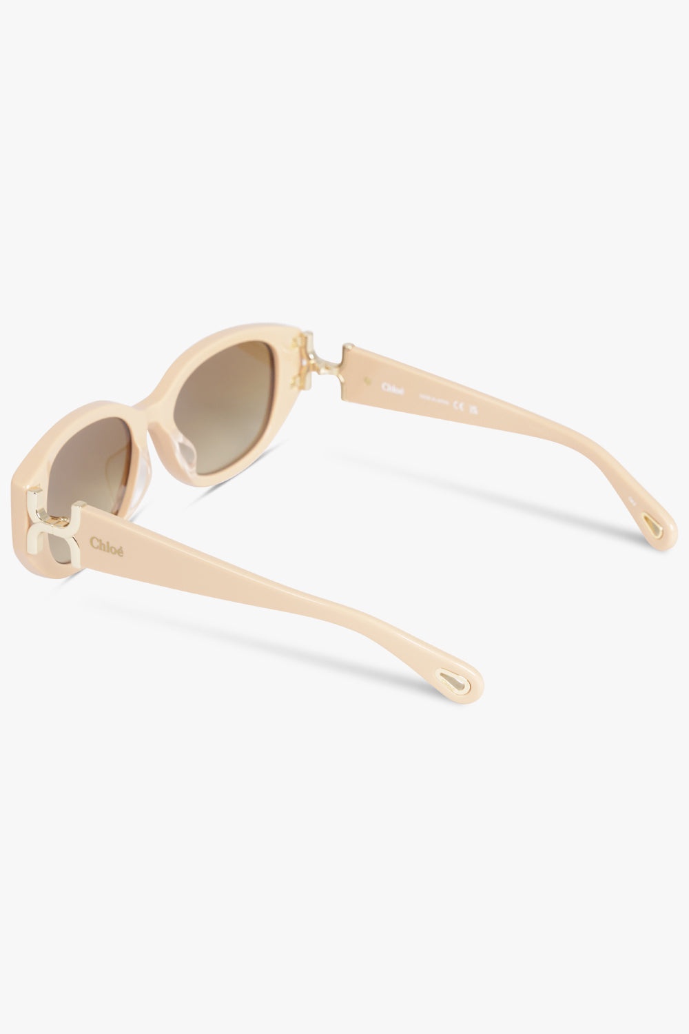 CH0237SK ROUNDED SUNGLASSES | CHAMPAGNE IVORY - 3