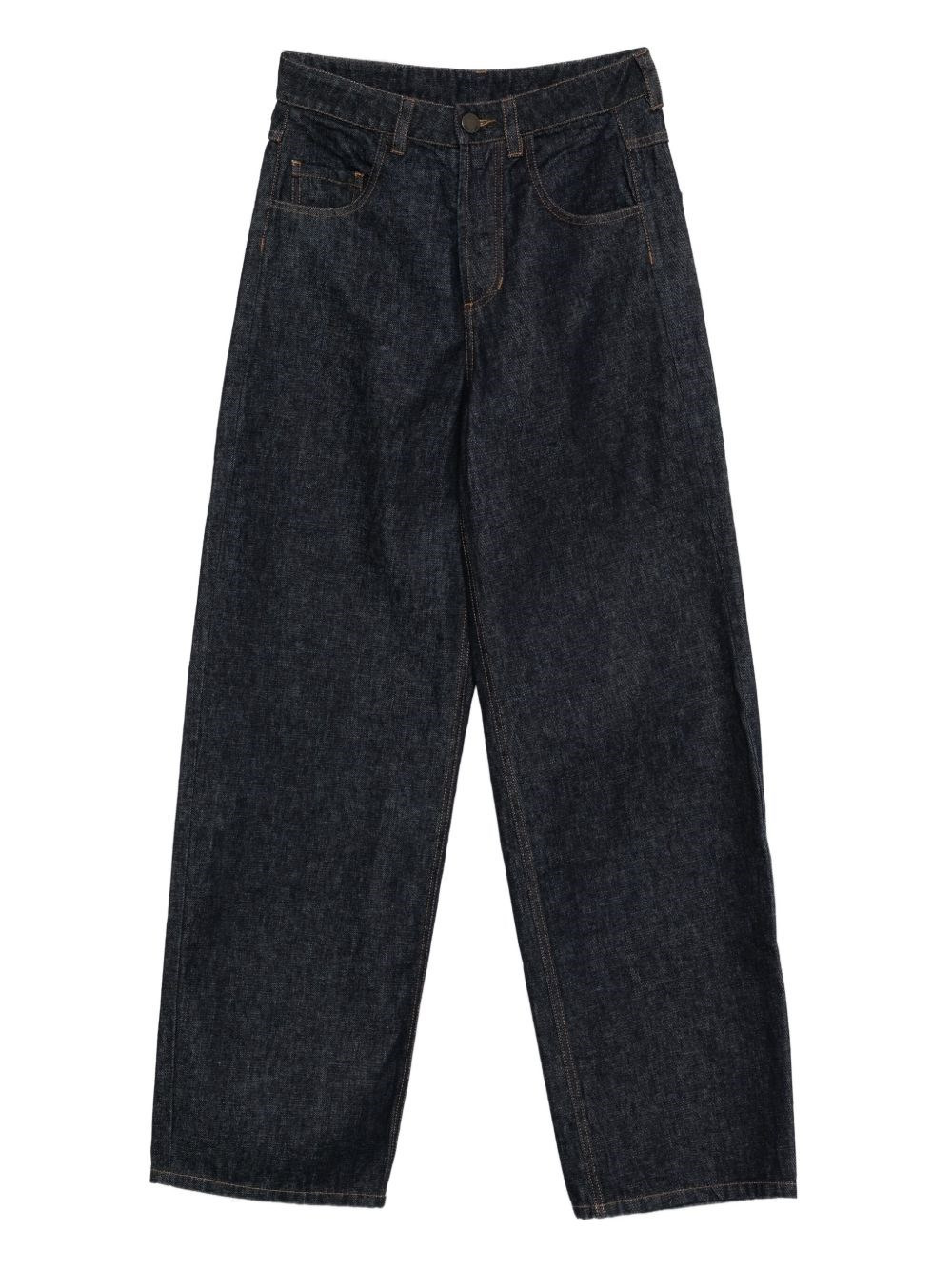 Cotton wide-leg trousers - 1