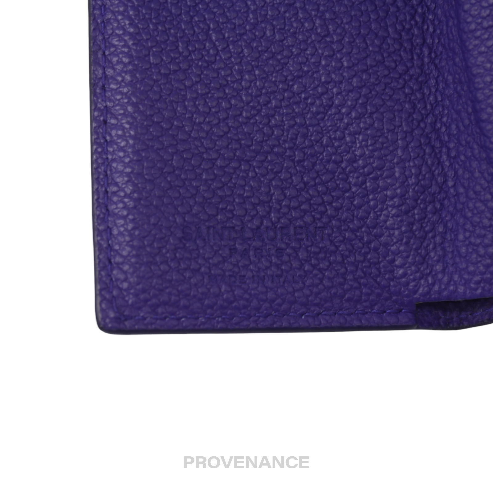 SLP Compact Trifold Wallet - Blue Tumbled Leather - 9