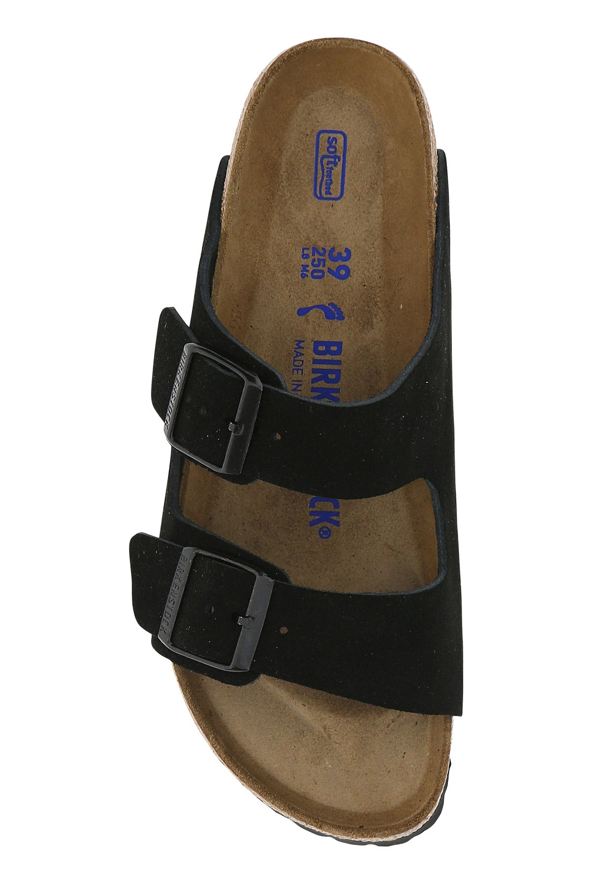 Black suede Arizona slippers - 4