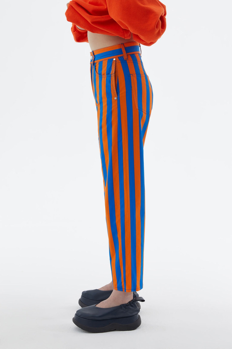 ORANGE & AZURE STRIPED PANTS 3