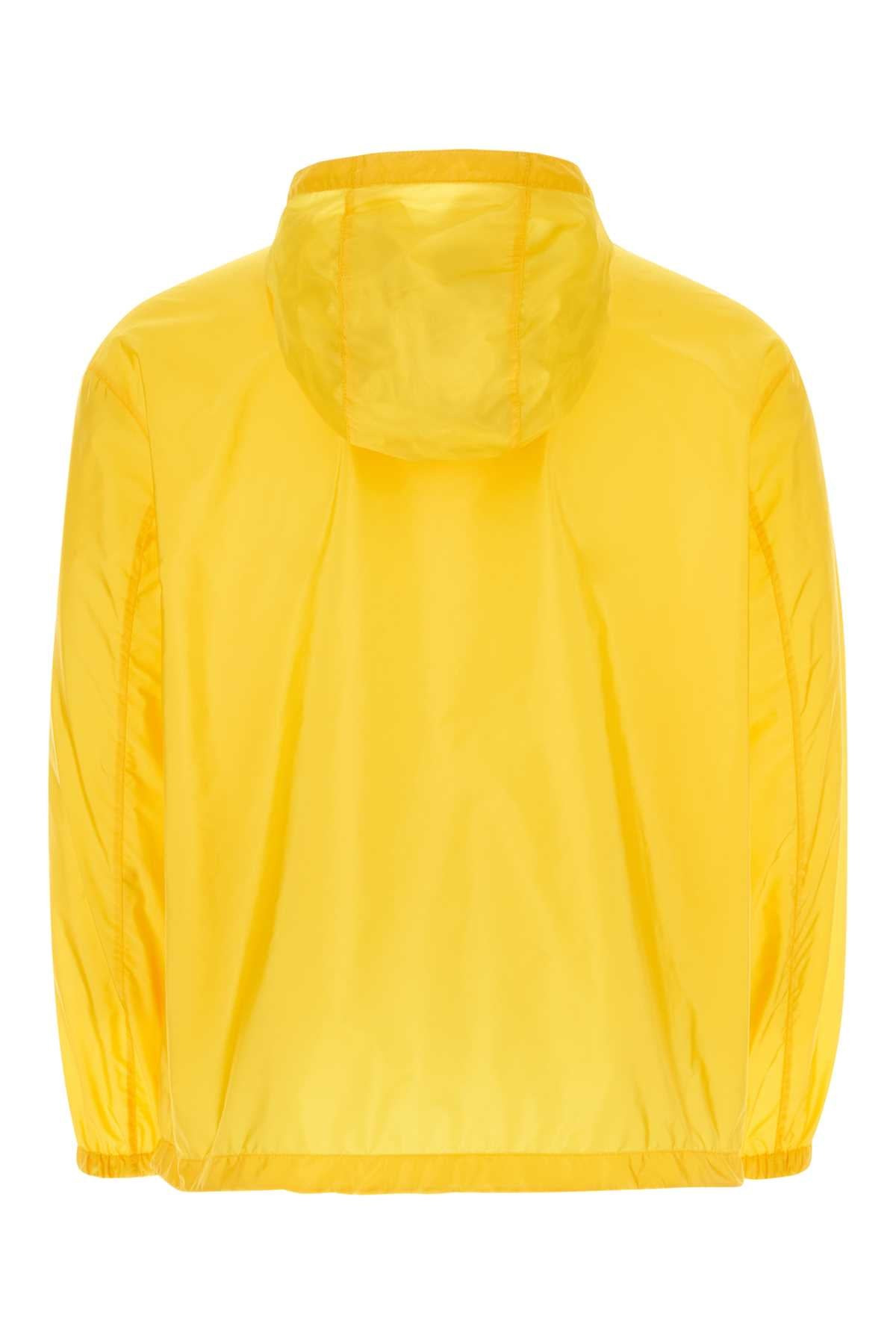 Prada Men Yellow Re-Nylon Windbreaker - 2