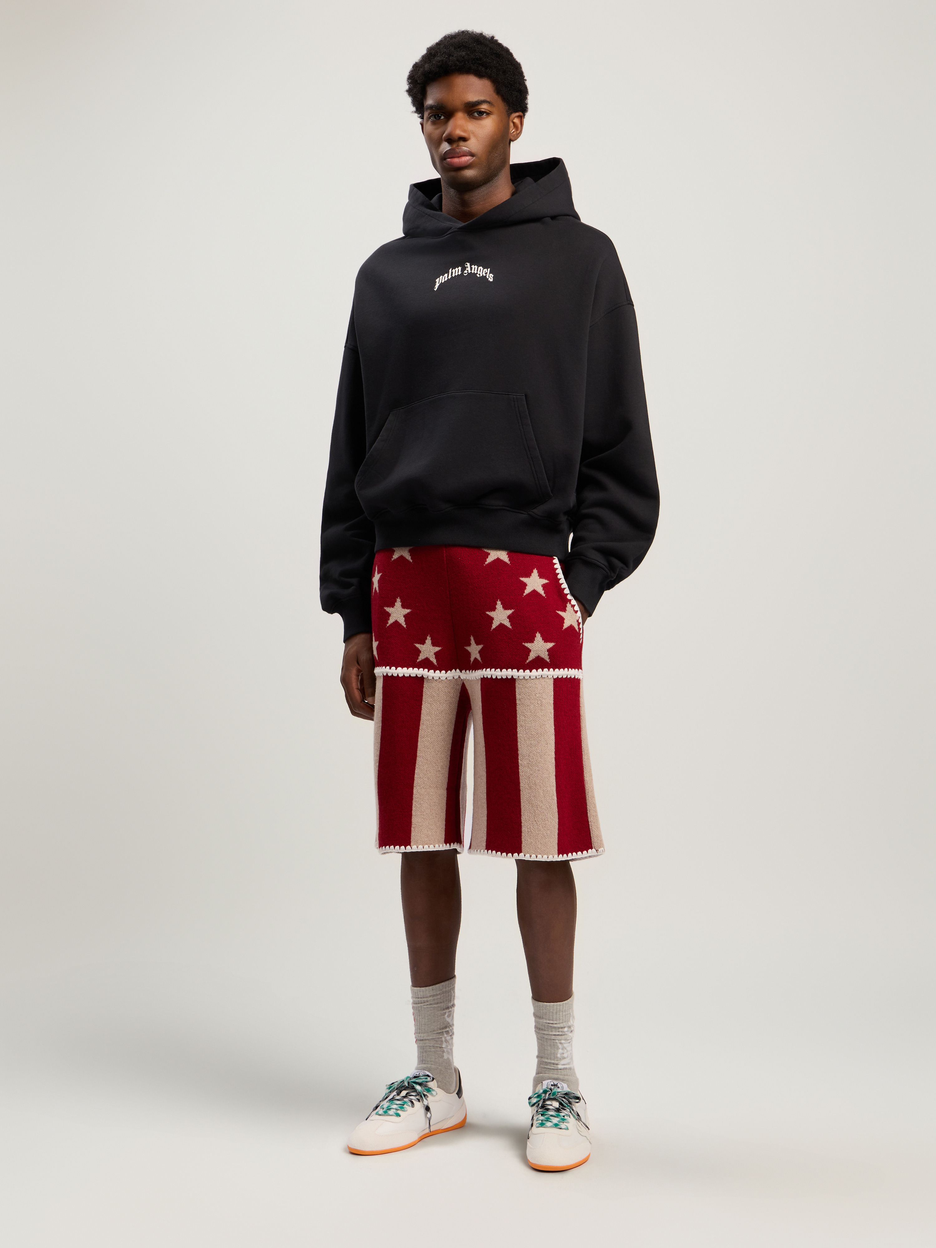 Curved Logo Loose Hoodie - 2
