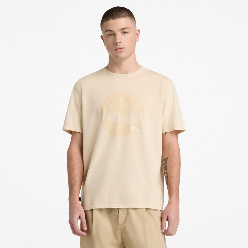 Men's Garment Dyed Logo Graphic T-Shirt 4