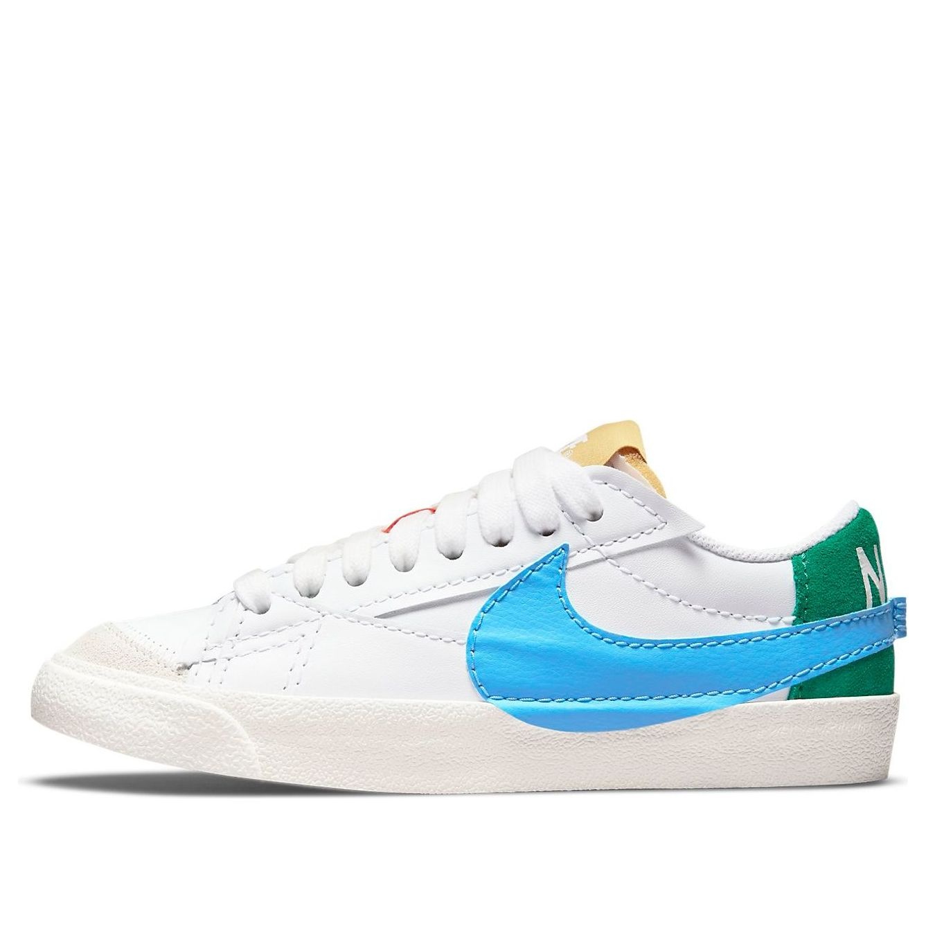 (WMNS) Nike Blazer Low '77 Jumbo 'Mismatch' DQ1470-100 - 1