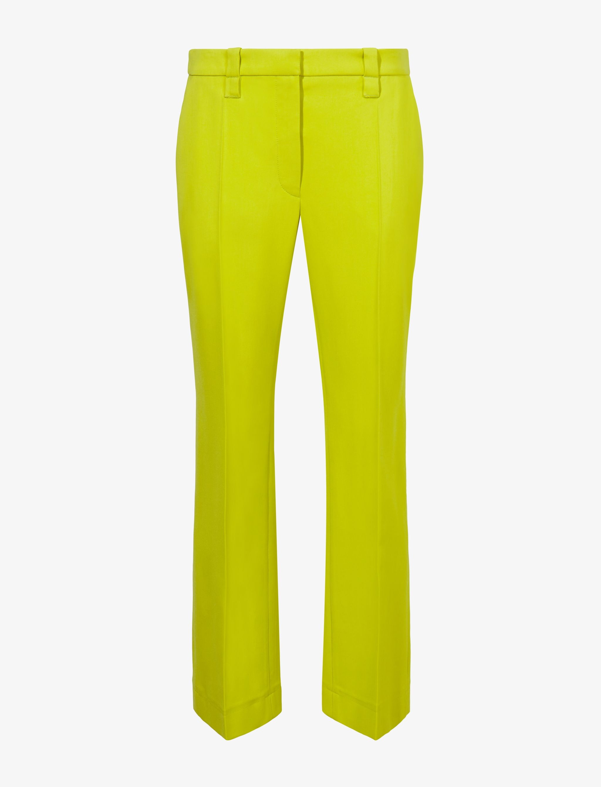 Viscose Suiting Crop Flare Pants - 1