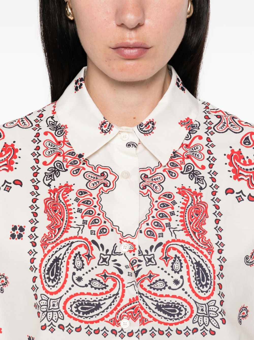 paisley-print cotton shirt - 5