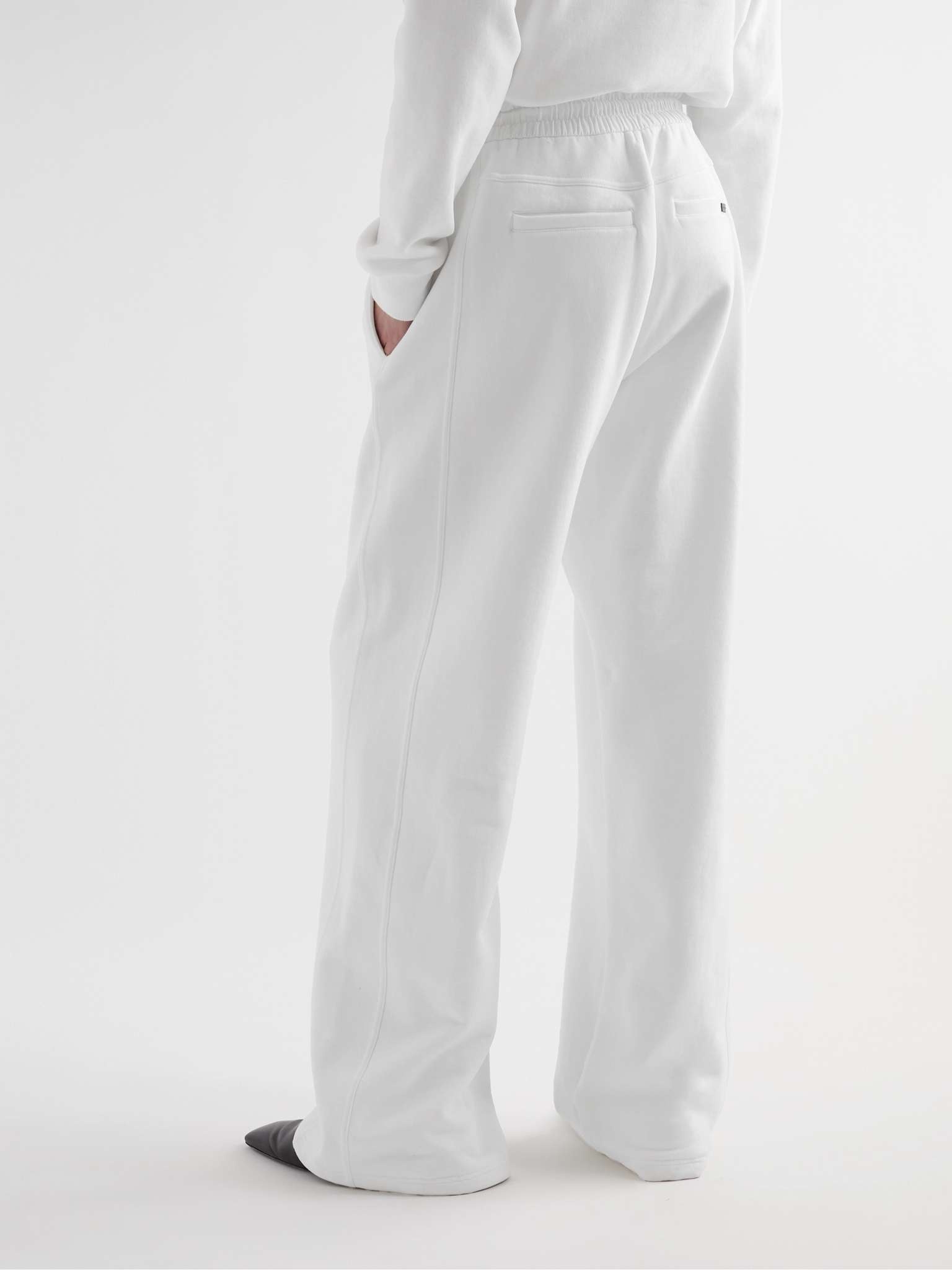 Wide-Leg Cotton-Jersey Sweatpants - 7