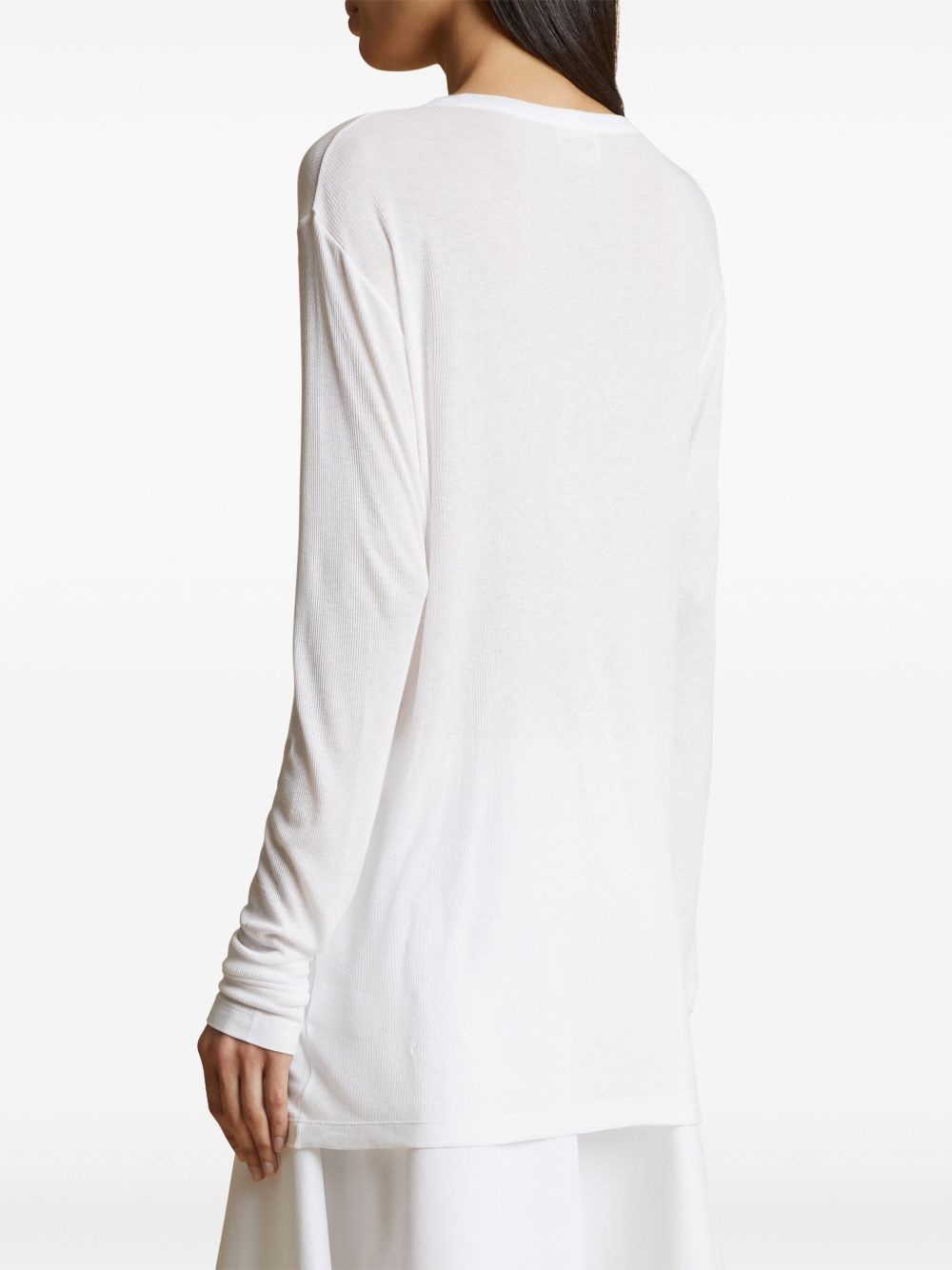 ribbed long-sleeve top - 4