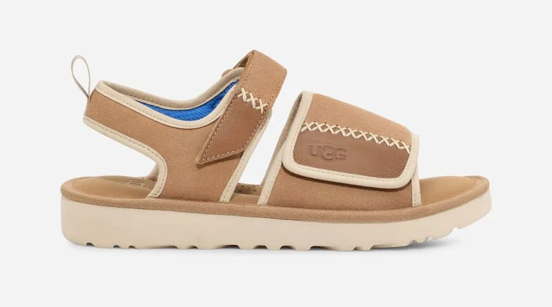 ® Men's Goldencoast Strap Sandal Suede Sandals in Sand/Santorini - 1