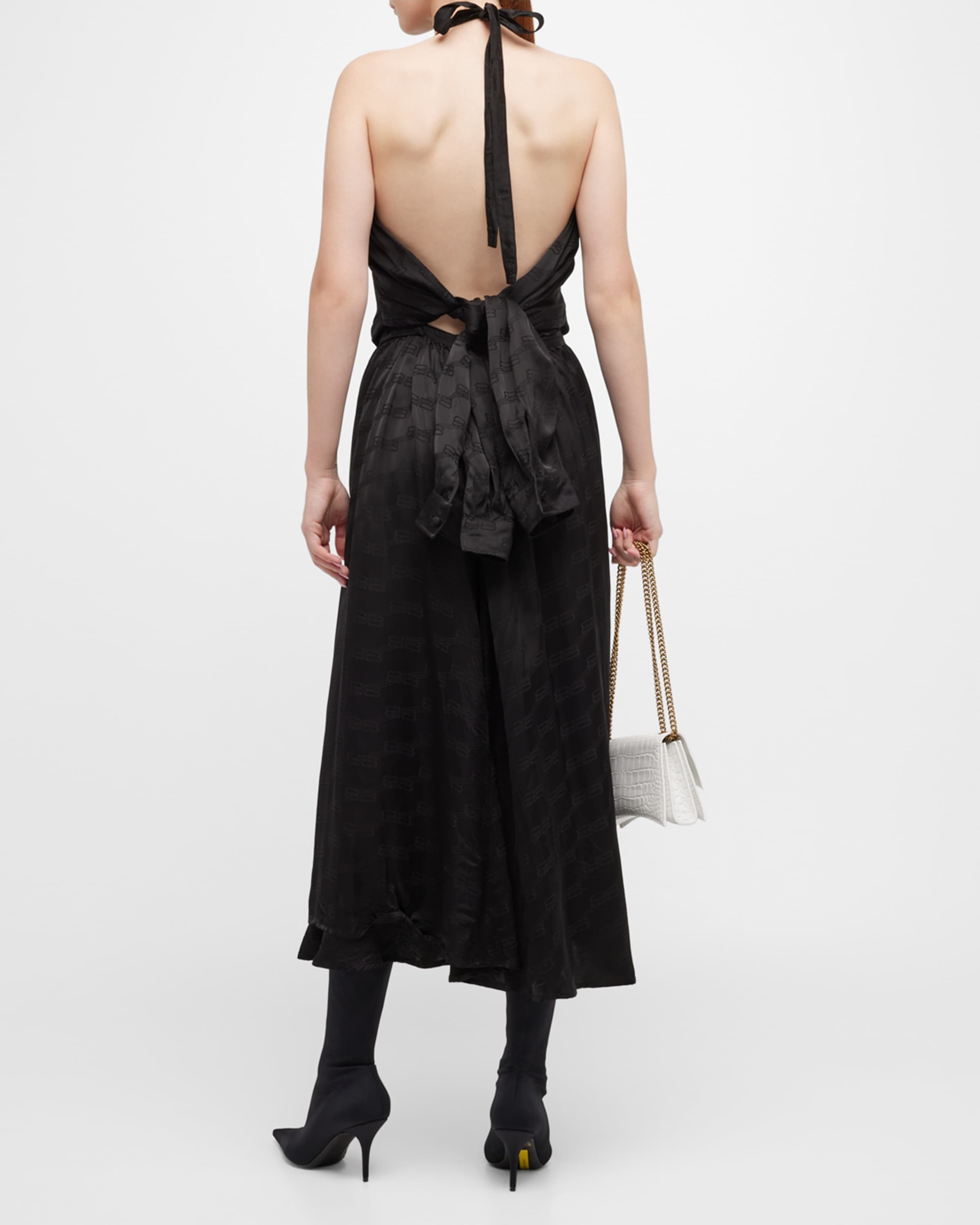 Balenciaga umbrella dress draping 