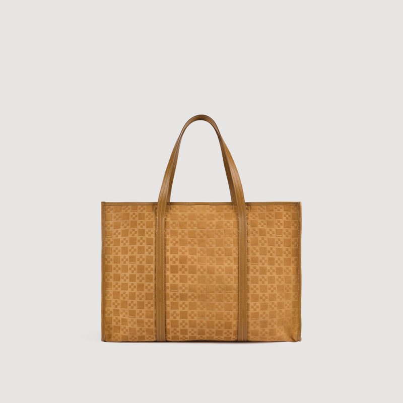 SPLIT LEATHER SHOPPING BAG 6