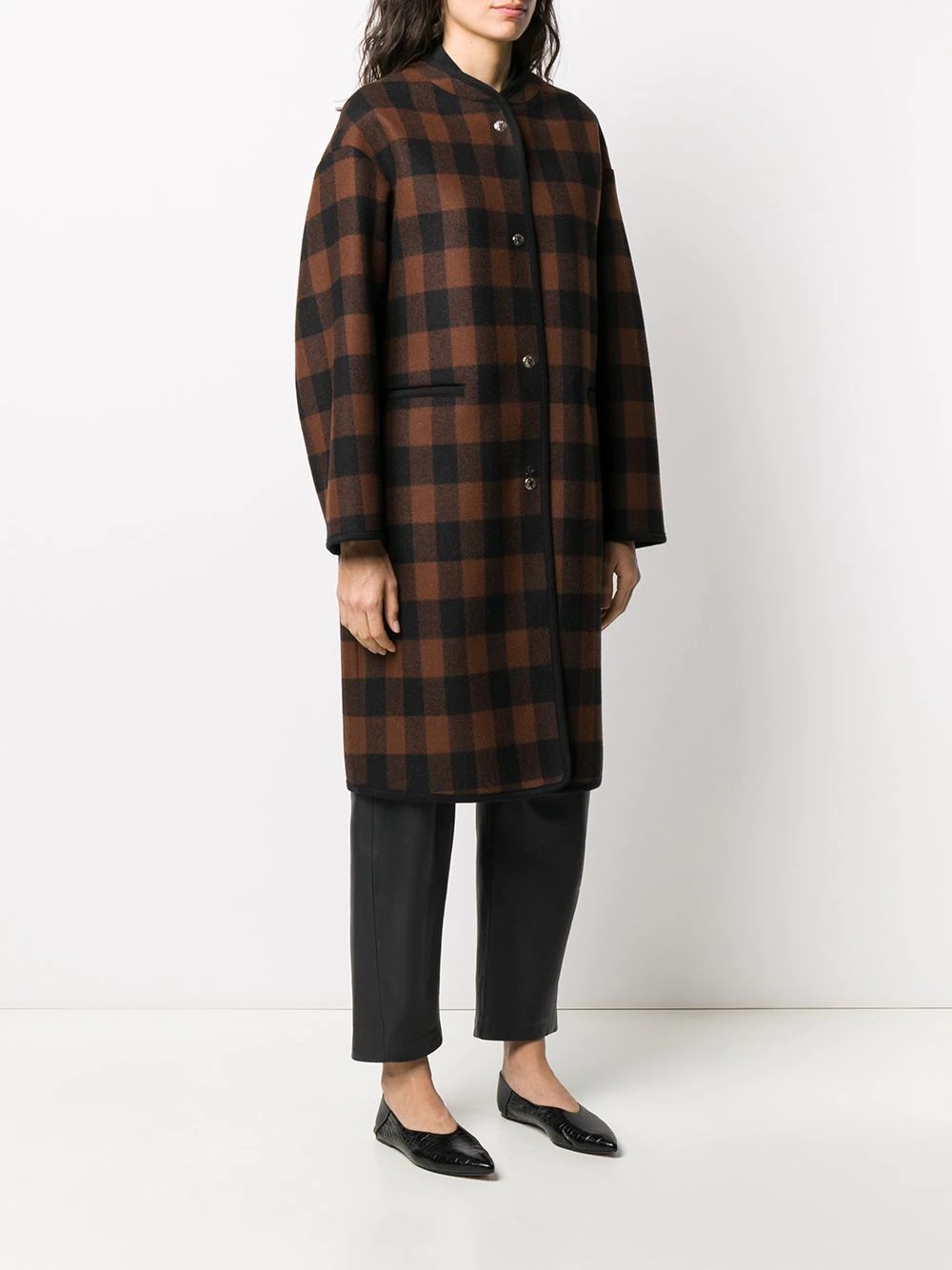 Kirkinner check-pattern coat - 3