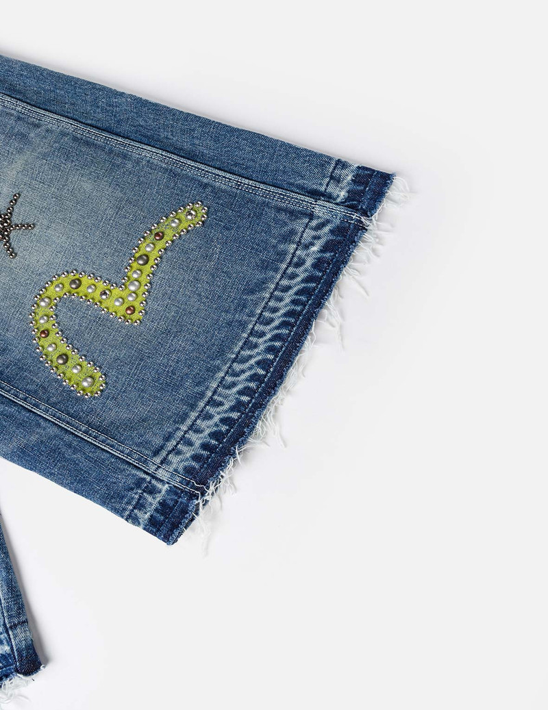 Heavy Washed studded Cargo Shorts 6