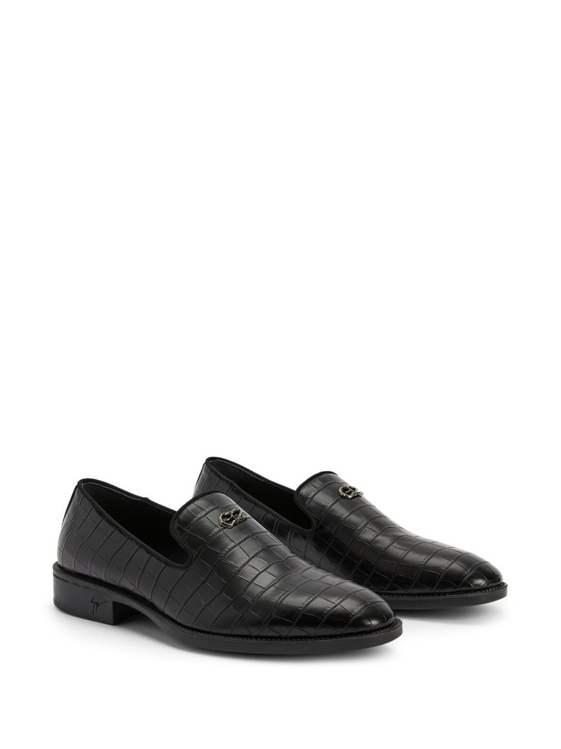 Giuseppe Zanotti Imrham crocodile-embossed effect loafers outlook