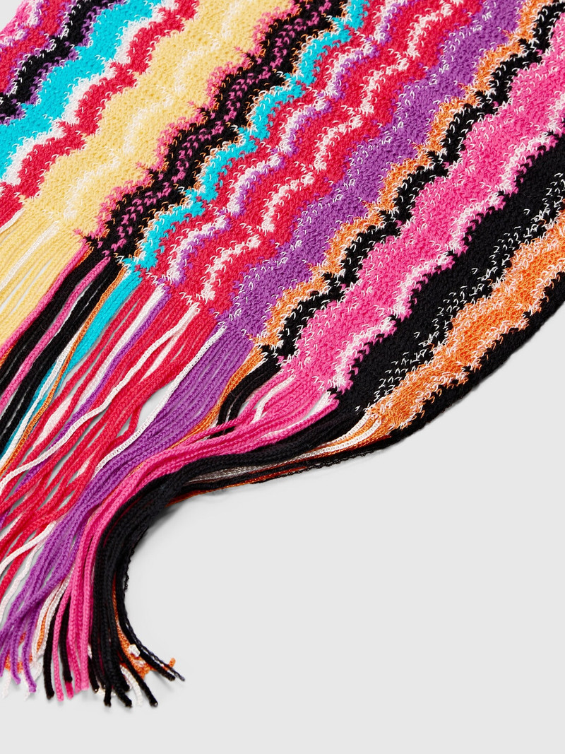 Missoni Wool and viscose scarf with fringes outlook