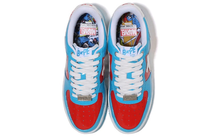 (WMNS) A Bathing Ape x Marvel Bape sta 'Captain America' 1I73-291-903 - 4