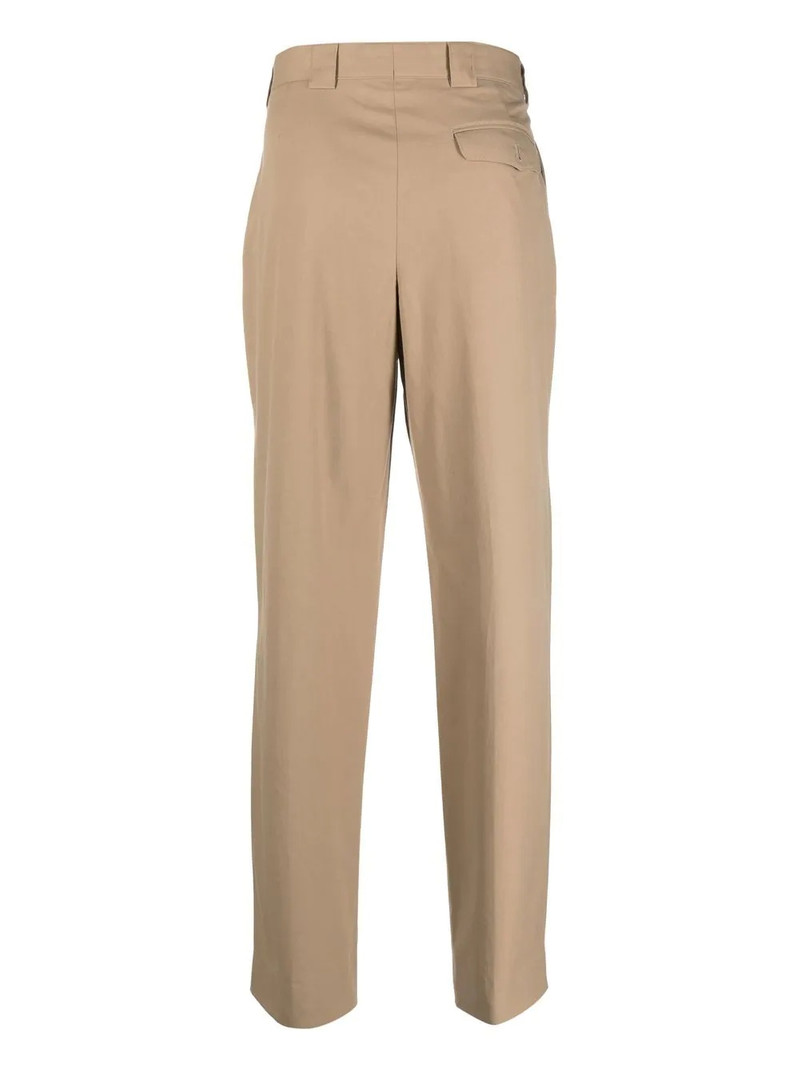 Paul Smith pleat-detail cotton straight-leg trousers outlook