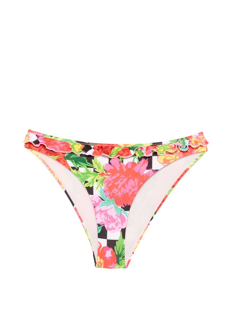 floral-print ruffled bikini bottoms 1