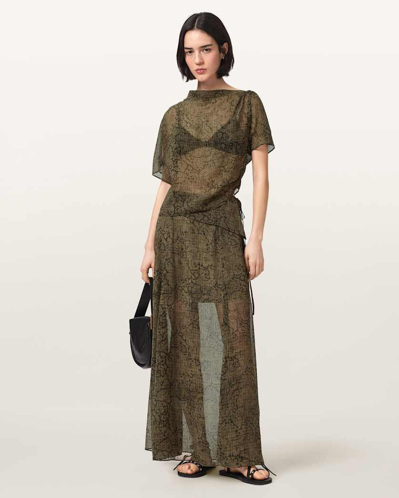 ALLSAINTS SALI MESH MAXI SKIRT outlook